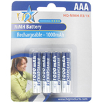 PILE RECHARGEABLE LR03 1.2V 1000mAh NIMH