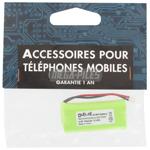 BATTERIE TELEPHONE T382 2.4V 800mAh 2xLR03 CONNECTEUR X