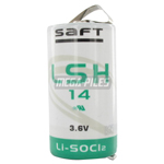 PILE LSH14CNR LITHIUM 3.6V 6500mAh LR14 avec pattes � souder