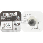 PILE SR1116SW OXYDE D'ARGENT 366 1.55V 29mAh