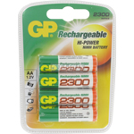 PILES AA RECHARGEABLES LR6 NiMH 1.2V 2300mAh x4