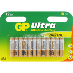 PILES LR03 ULTRA ALCALINES AAA 1.50V x12 8.1.010