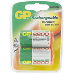 PILES RECHARGEABLES LR14 C 1.2V 2200mAh NiMH x2