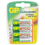 PILES RECHARGEABLES NiMH AA LR6 1.2V 2100mAh x4
