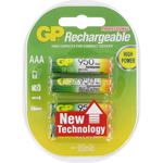 PILES RECHARGEABLES NiMH AAA LR03 1.2V 1000mAh x4