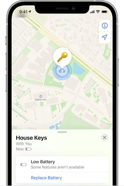 AirTags : changement de l’indicateur de charge sur iOS