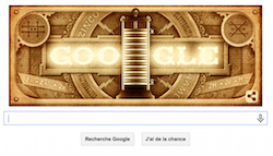 Alessandro Volta à l'honneur chez Google