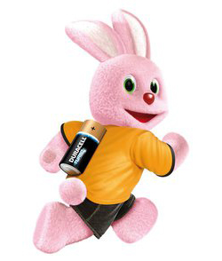 Le lapin Duracell en tournée pour encourager le recyclage des piles