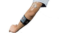 Une pile qui fonctionne avec la transpiration