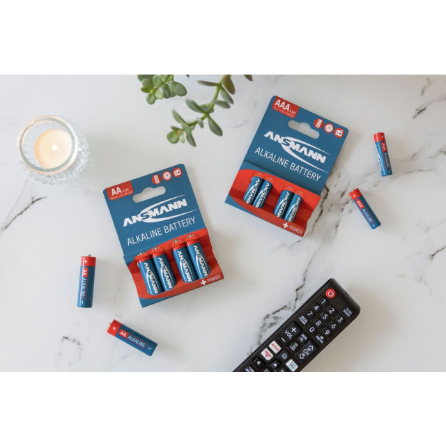 Piles LR6 Alcalines AA 1.5V 2700mAh BL4 ANSMANN