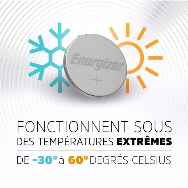 Pile Bouton CR1620 Lithium 3V 81mAh Energizer