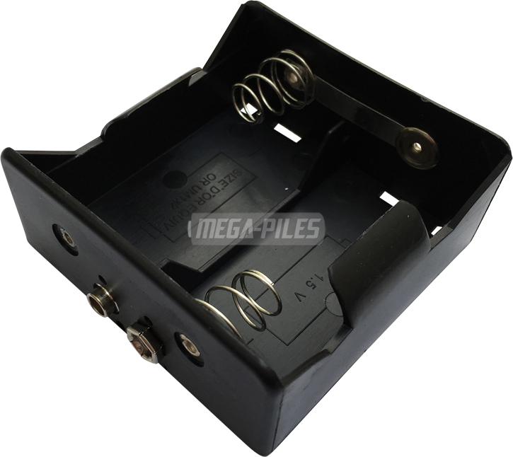 SUPPORT & COUPLEUR DE PILES 2xD