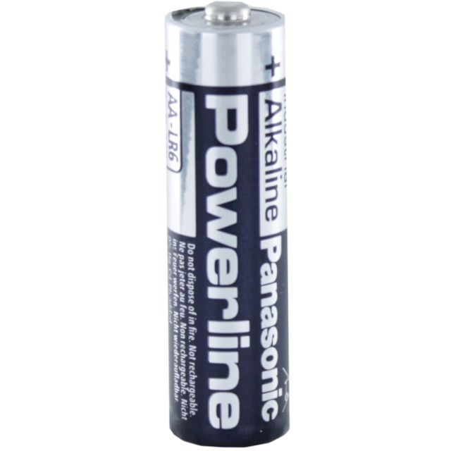 PILES LR6 ALCALINES POWERLINE AA 1.5V x500 PANASONIC
