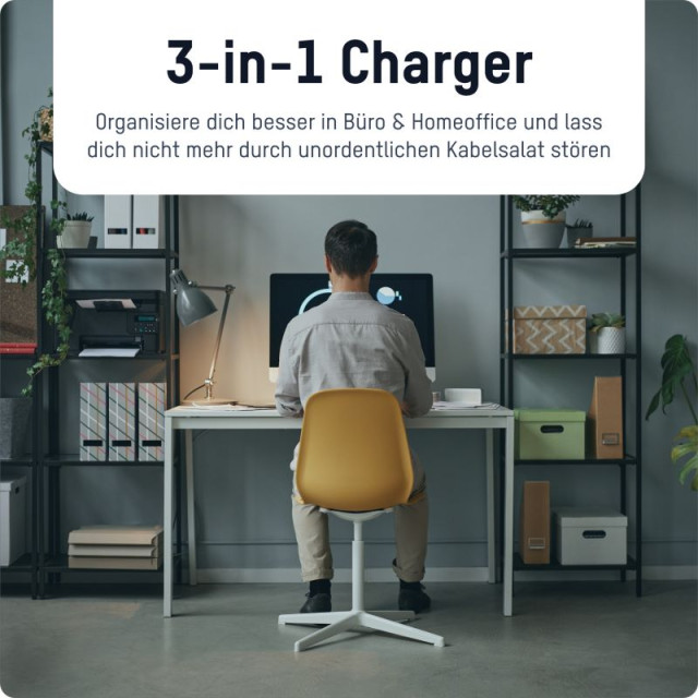 Chargeur HC365PD 2xUSB-C/1xUSB-A 65W Ansmann