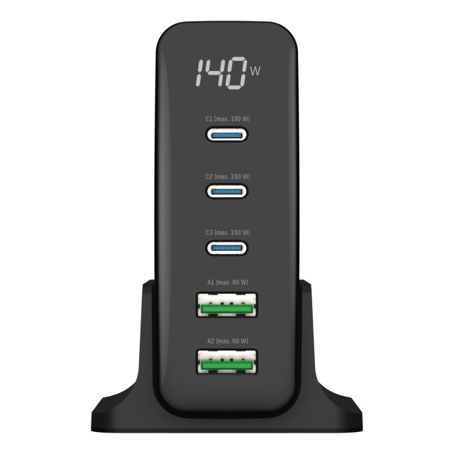 Chargeur Hub DC5140PD 3xUSB-C/2xUSB-A 140W Ansmann