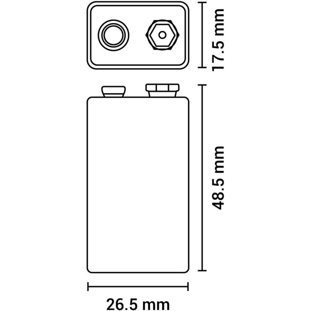 Pile 9V 6LR61 Alcaline Ultra AgfaPhoto