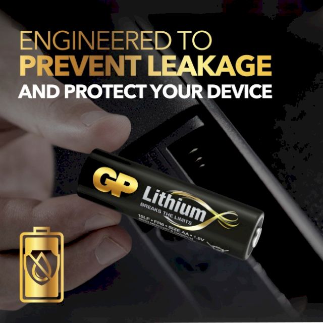 4 Piles AA FR6 Lithium 1.5V GP