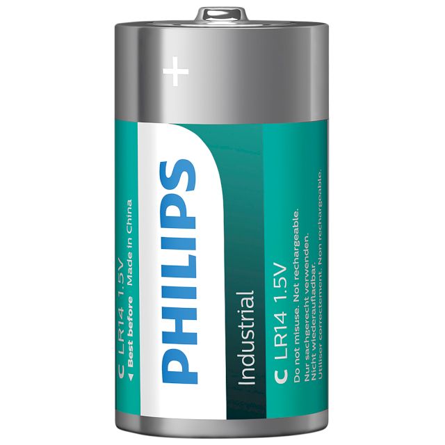 PILES LR14 1.5V Industrial ALCALINES C (boite de 10) PHILIPS
