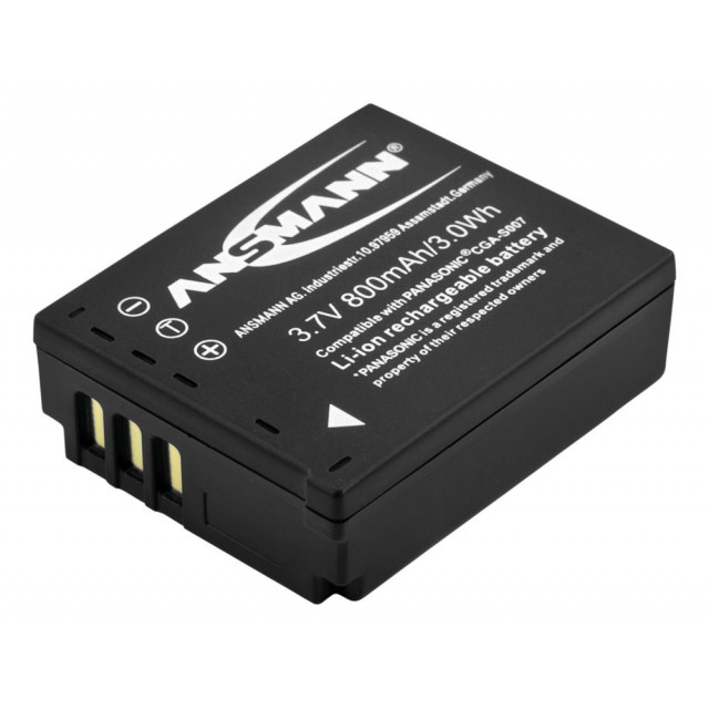 Batterie compatible Panasonic CGA-S 007 ANSMANN