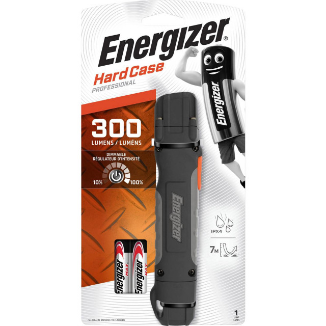 Lampe de poche HardCase 2AA Professional LED 300lm 340g ENERGIZER
