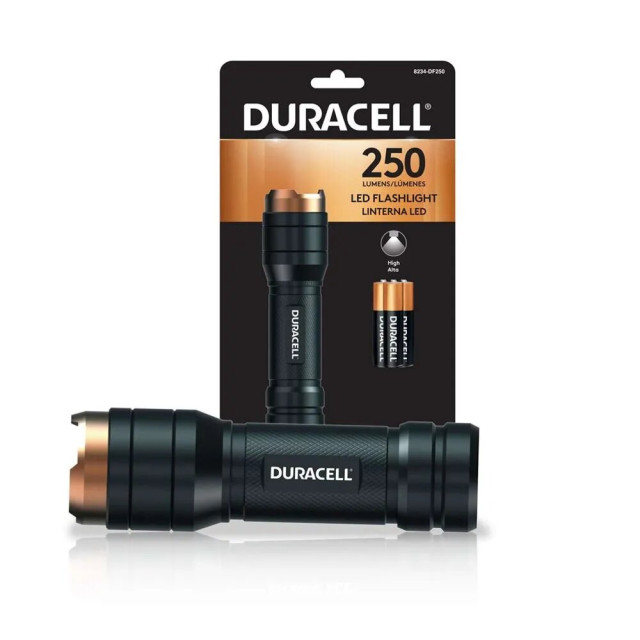 Lampe torche aluminium 250 lumen DF250SE 3xAAA incl. DURACELL