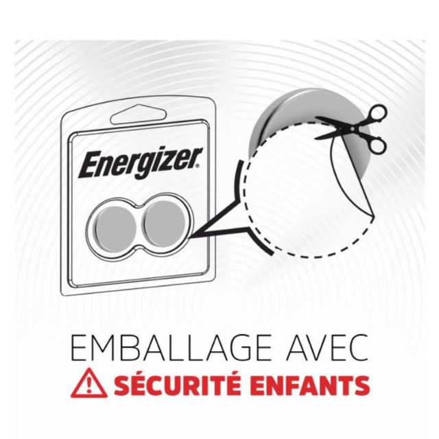 2 Piles Bouton CR2016 Ultimate Lithium 3V 90mAh Energizer