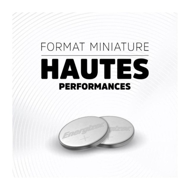 2 Piles Bouton CR2016 Ultimate Lithium 3V 90mAh Energizer