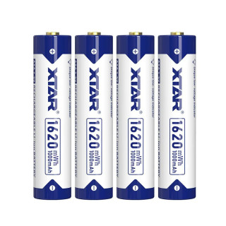 4 Batteries Li-Ion AAA LR03 1.5V 1000 mAh XTAR