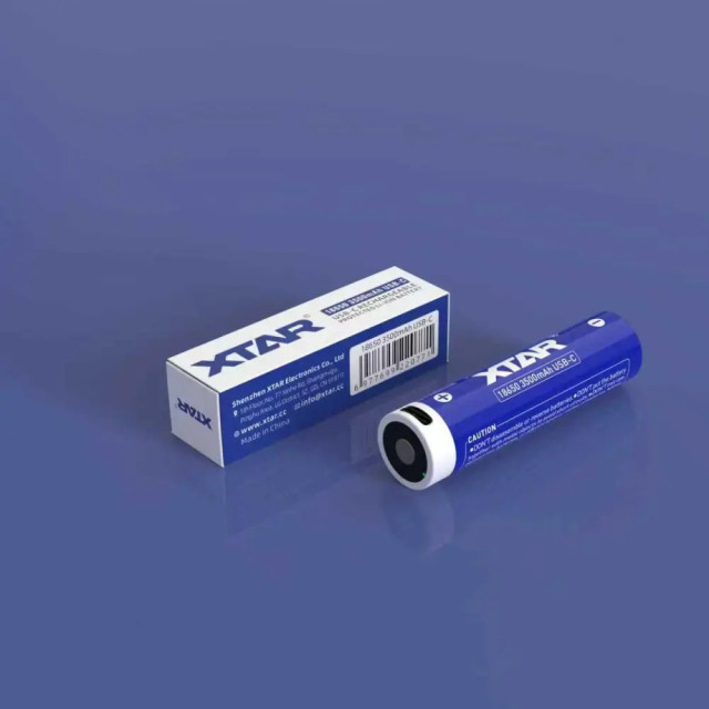 Batterie Li-Ion USB-C 18650 3.6V 3500 mAh XTAR