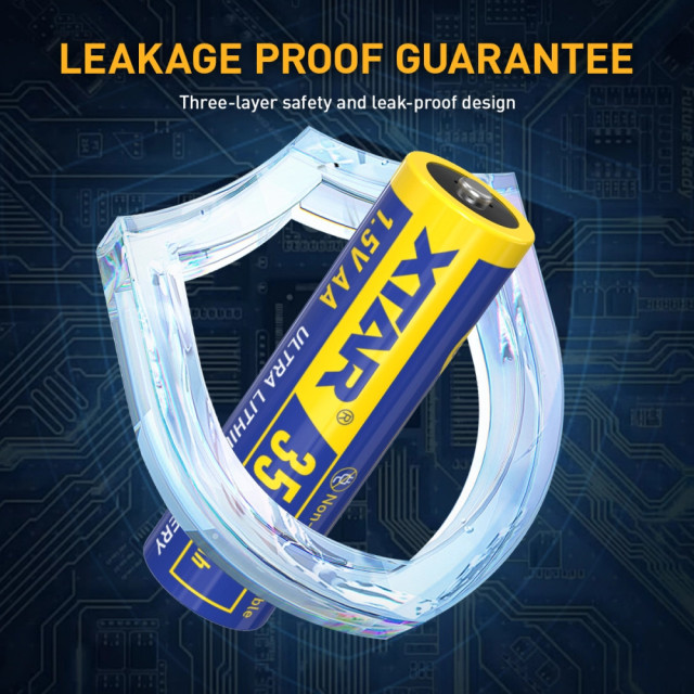 4 Piles Lithium AA Ultra 3500D 1.5V 3500 mAh XTAR
