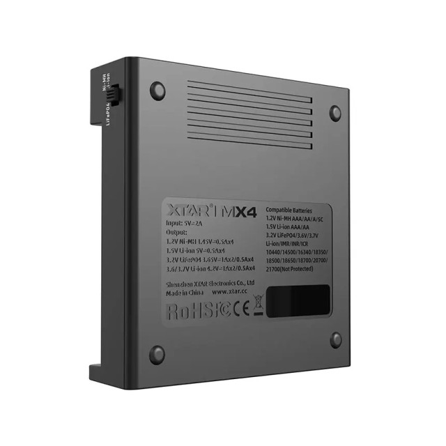 Chargeur de Batteries MX4 Mini Mixer 4 Slots XTAR