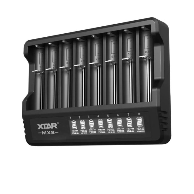 Chargeur de Batteries MX8 Mini Mixer 8 Slots XTAR