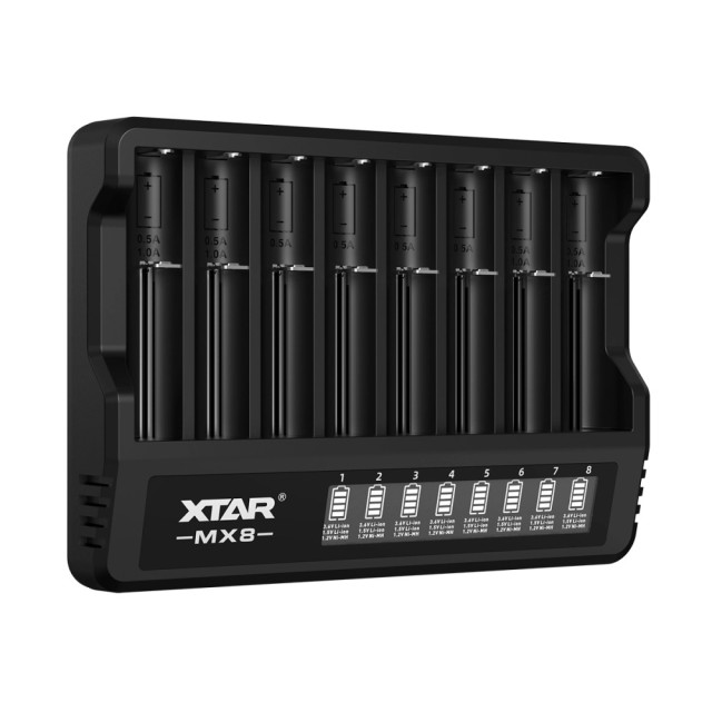 Chargeur de Batteries MX8 Mini Mixer 8 Slots XTAR