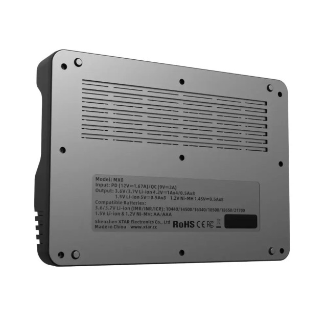 Chargeur de Batteries MX8 Mini Mixer 8 Slots XTAR