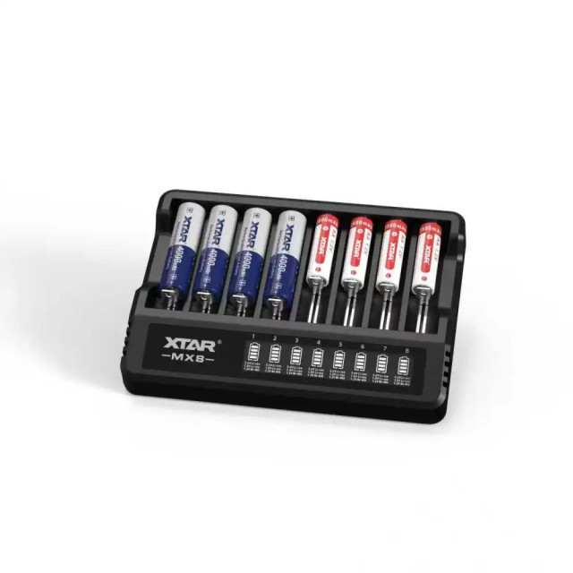 Chargeur de Batteries MX8 Mini Mixer 8 Slots XTAR