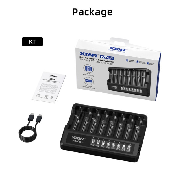 Chargeur de Batteries MX8 Mini Mixer 8 Slots XTAR
