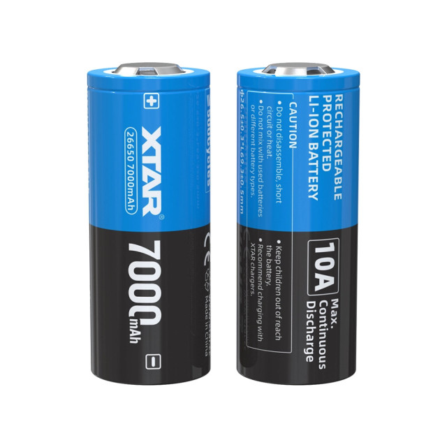 Batterie Li-Ion 26650 3.6V 7000 mAh XTAR
