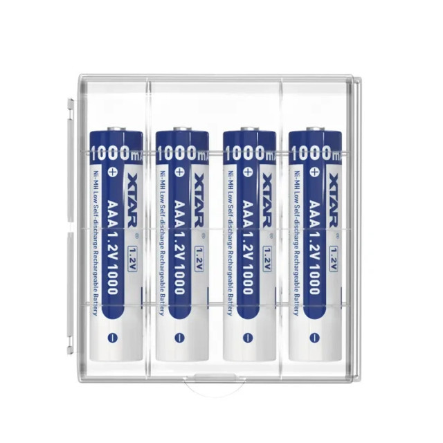 4 Piles AAA Ni-MH Rechargeable 1.2V 1000 mAh XTAR