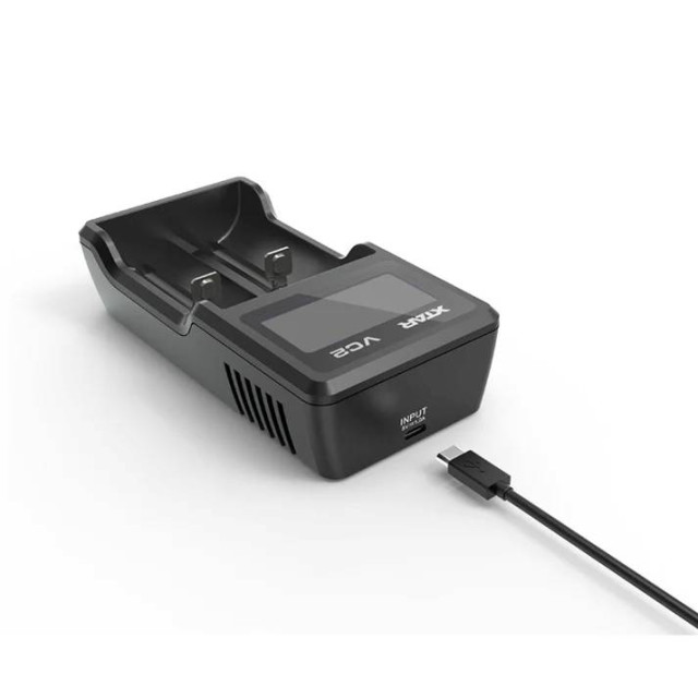Chargeur de Batteries Li-Ion avec Écran LCD VC2 XTAR