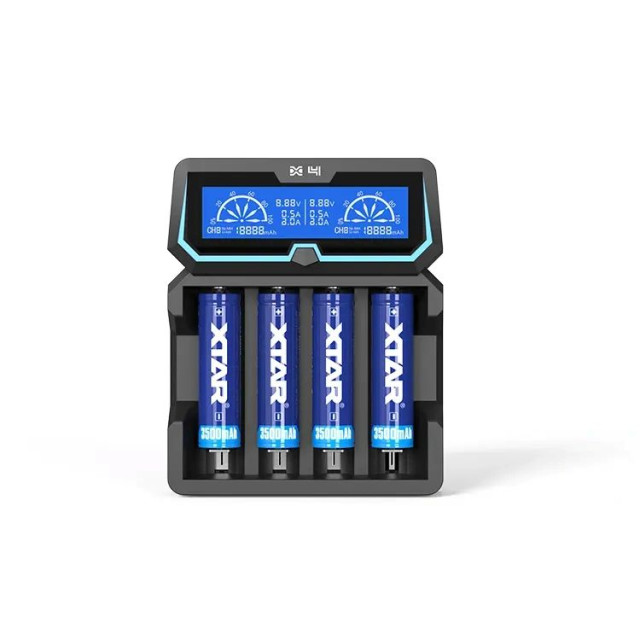 Chargeur de Batteries Rapide Li-Ion et NiMH X4 XTAR
