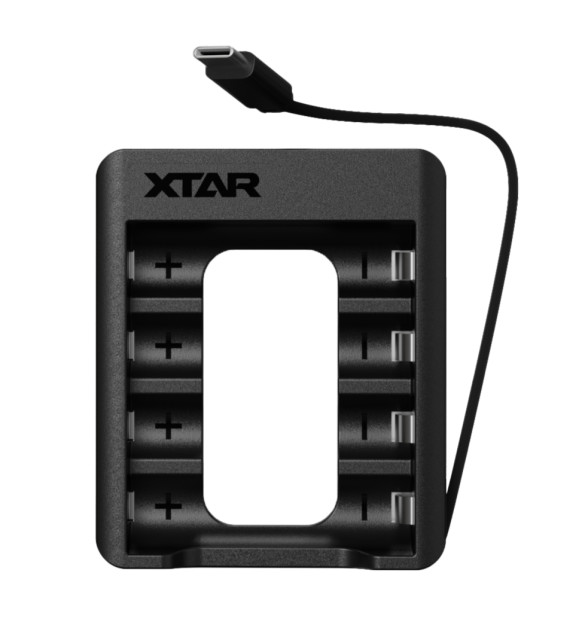 Chargeur de Batteries Li-Ion AA 1.5V C4AA XTAR