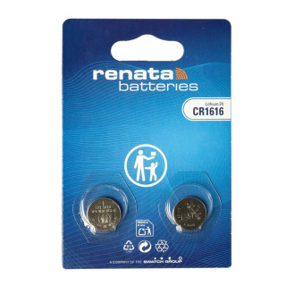 2 Piles CR1616 Lithium 3V 50mAh Renata
