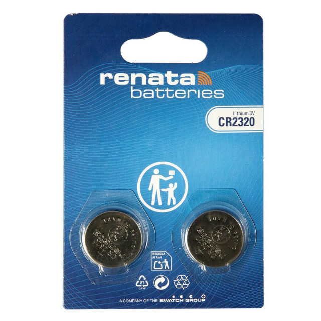 2 Piles CR2320 Lithium 3V 150mAh Renata