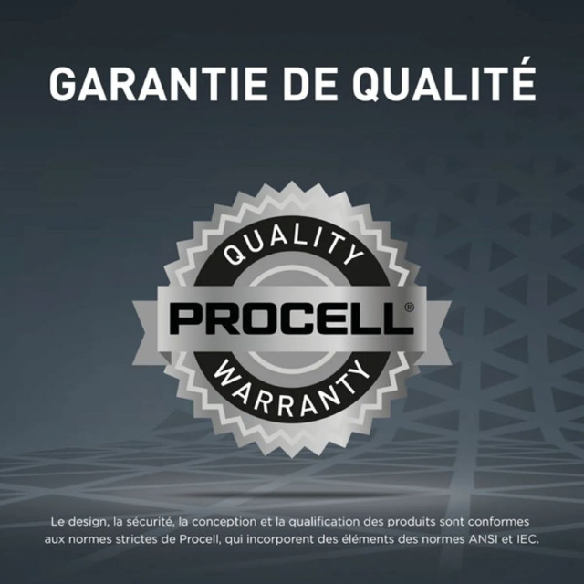 10 Piles Alcalines AA LR6 PX1500 Intense 1.5V Duracell Procell