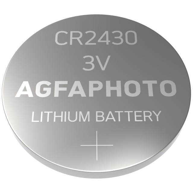 2 Piles Bouton CR2430 Lithium 3V 270mAh Agfa