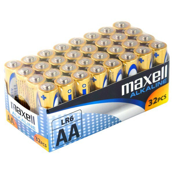 PILES LR06 ALCALINES AA 1.50V (boite de 32) MAXELL