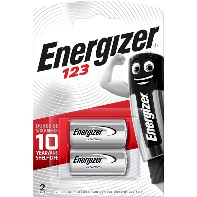 Lot De 6 Piles CR123A Lithium 3V 1600mAh EBL - Longue Durée (10 Ans) - Pour Lampe Torche, Appareil Photo, Détecteur De Fumée