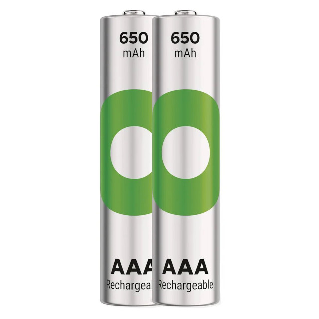 2 Piles Rechargeables AAA HR03 NiMH ReCyko 1.2V 650mAh GP
