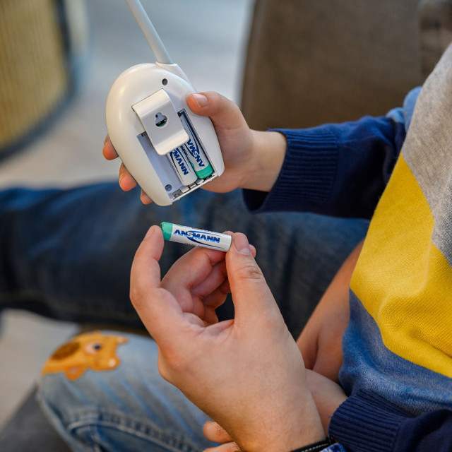 PILES RECHARGEABLES PRECHARGEES DECT NiMH AAA HR03 1.2V 550mAh BL2 ANSMANN