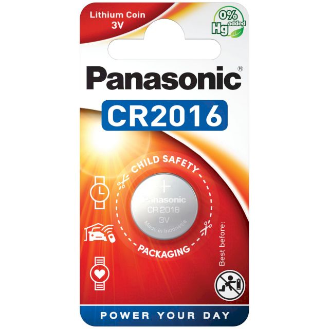 Panasonic CR2016 Lithium Coin Batteries – 2-Pack, Fresh 05/2029 Expiry, Fast USA Shipping